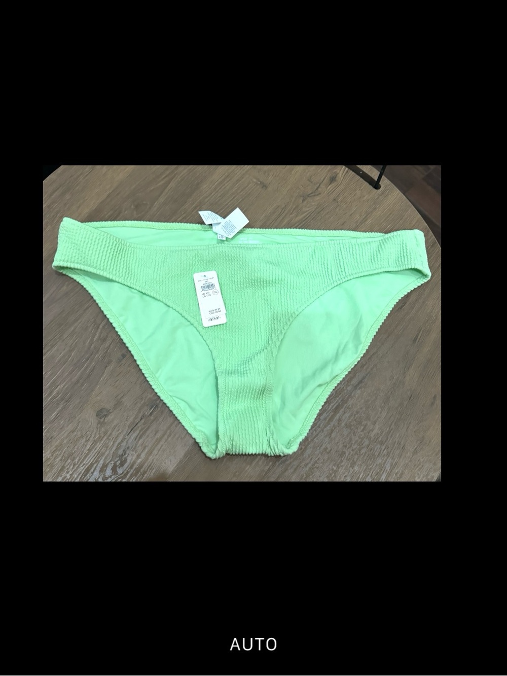 XXL aerie Light Green Crinkle Bikini Bottoms discontinued